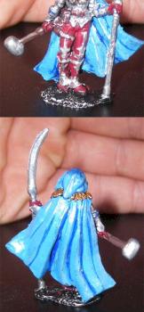 Eldris: Aasimar cleric made from Maralise Moonscythe Reaper model conversion by destructorprime