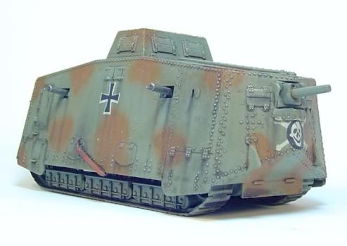 German WW1 A7V Tank 1:72 Scale by coolyjelly