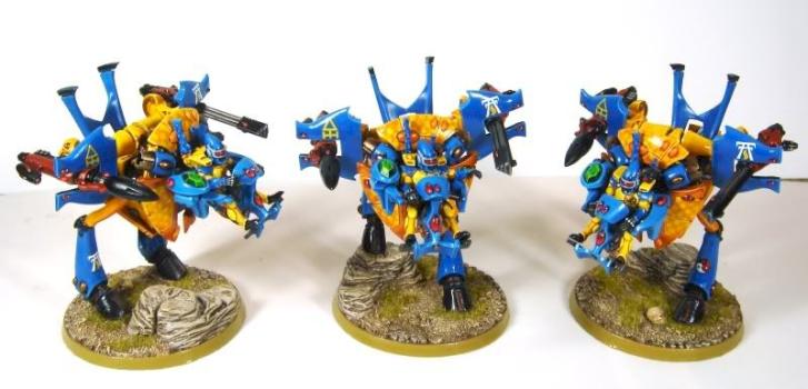 Custom Eldar War Walkers by MajorThom4321