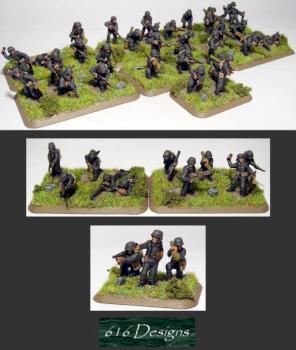 Flames of war German Sturmkompanie MG team. by E616