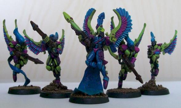 Eldar Swooping Hawks by enyatryes