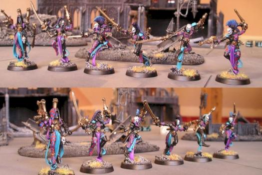 Eldar Harlequin Troupe by Baumkrone1000