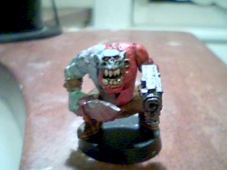 feral ork in war paint by gozeruk