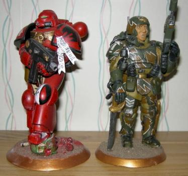 imperial guard and space marine by cassar