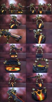 Necron Warriors (igneous version) by pesadilla