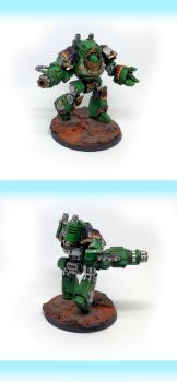 Space Marines Salamanders Relic Contemptor Dreadnought by Manufactorm Workshop