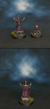 Frostgrave Lich with familiar by Thraugh
