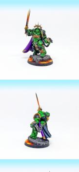 Salamanders Primaris Captain in Gravis Armor by Manufactorm Workshop