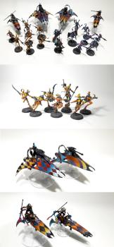 Harlequin Army Starweaver Players Troupe Shadowseer Solitaire Death Jester Troupe Master by totally_mini