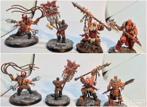 Warhammer Age of Sigmar Khorne Bloodstoker, Bloodreaver, Slaughterpriest, Exalted Deathbringer by Byteknight