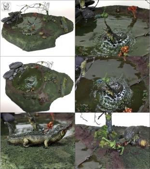 Bayou gators by Alex Vulfhart