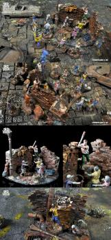Bantam Alley - Zombie Diorama Terrain by studiolevel