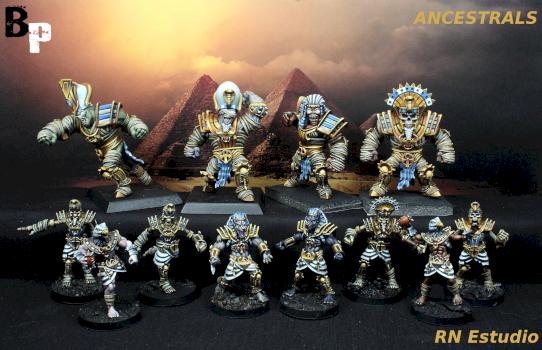 team Egyptian tomb kings Bloodbowl by romu