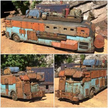 Post Apocalyptic Battlebus by Clanmac