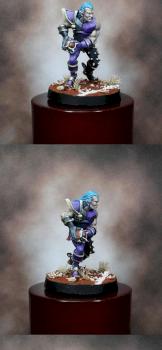 Dark elf runner for Bloodbowl 28 mm by romu