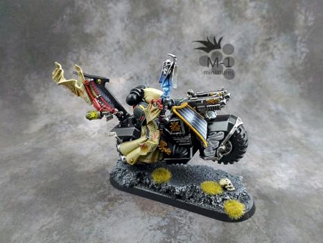 Dark Angels Chaplain on bike by malinek28
