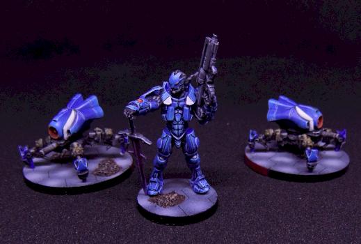 Swiss Guard & Sierra Dronbots by orangecatpaint