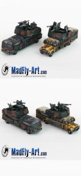 Battle Buses by MadFlyArtStudio