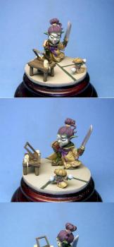 Wazabi, goblin geisha by skargonas