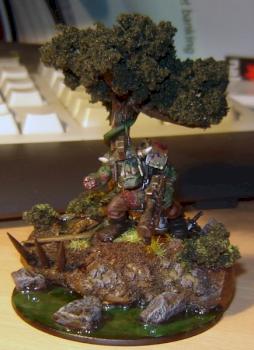 Ork on display base by Eranduer