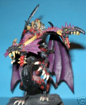 Chaos Dragon Baudros with Engrinn van Horstmann by elvslayer