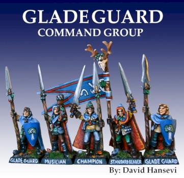 WOOD ELVES - Glade Guard Command Group by lev trotskij