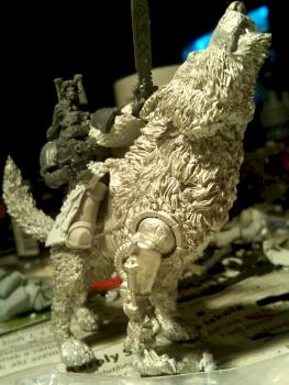 Thunderwolf Cavalry on Masquerade wolves (frost blade) by markotan