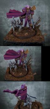 Phoenix Knight posing as: Fulgrim, Primarch of the Emperors Children by andee