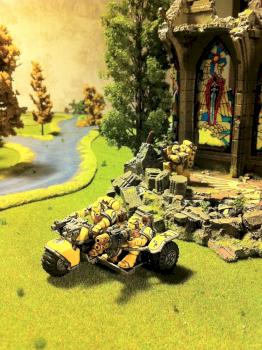 Imperial Fists: Attack Bike and Marine with Missile Launcher by Wagner