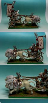 High Elf Lions Chariot Hochelfen Löwenstreitwagen by Alarielle