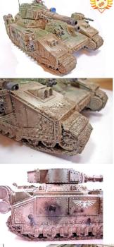 Imperial Guard Cadian Baneblade Weathering by Palle