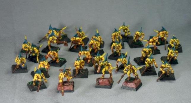 Lizardmen Skink Regiment by DanTheAngry