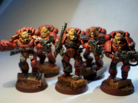 Blood Angels Assault Squad 1 by Sotirios