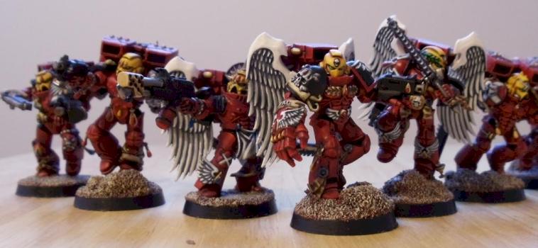 Blood Angel Assault Marines Squad of VII by I am Legion