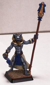 WarGods Khemru Blue Banner by hammerandbrush