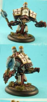 Protectorate of Menoth crusader heavy war Jack..freehand by demonherald