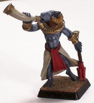 WarGods Khemru Red Musician by hammerandbrush