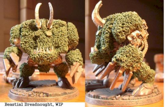 Beastman Dreadnought WIP by straydog