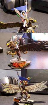 Warhammer Fantasy Highelf Hero on Griffon by brentc1