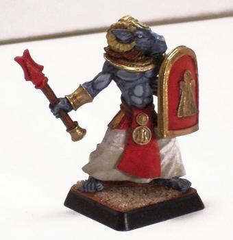 WarGods Khemru Red Warrior by hammerandbrush