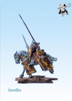 Bretonnian Standard Bearer by Black Gobbo