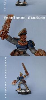Warhammer 40k Cadian Imperial Guard Lieutenant by Hellbreed