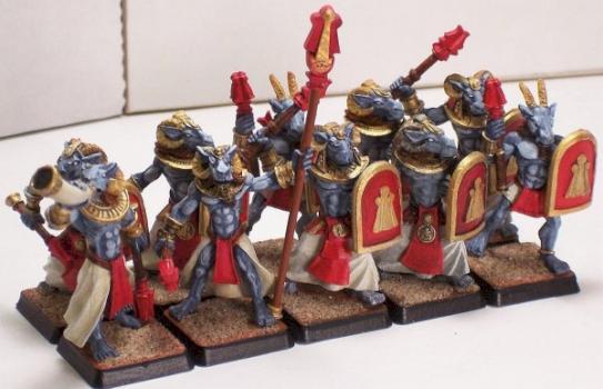 WarGods Khemru Red Unit by hammerandbrush