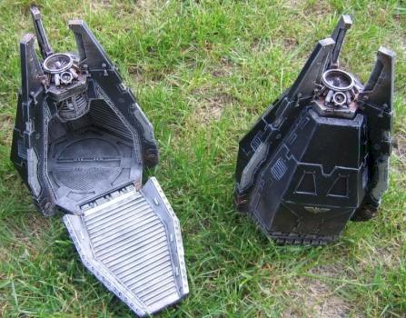 Débarquement de Drop Pod Black Templar by Jerome