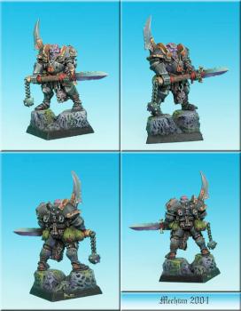 Chaos Nurgle Lord with realy strange weapon Iv.2 by Mechian