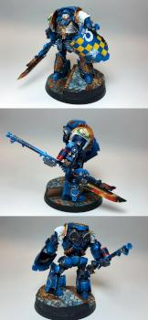 Ultramarines Contemptor-Galatus Dreadnought by TheBirdsAreBlack