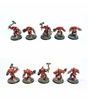 Blood Angels Terminators - Space Marine Heroes Series 2 by peckersaurus