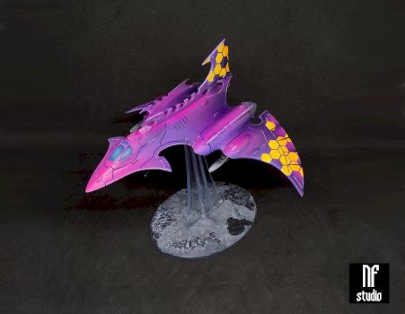 Craftworld Eldar Hemlock Wraithfighter by NeonForgeStudio
