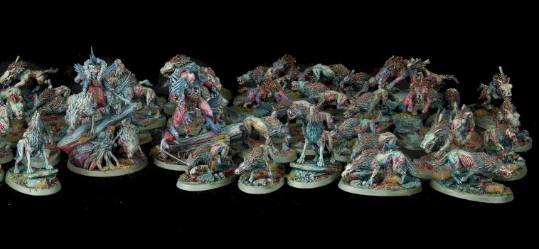 Soulbight Virkos direwolves army by lomarot