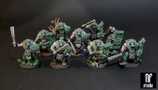 Imperial Guard Ogryns Bullgryns by NeonForgeStudio